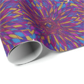 Cadeau Papier d'emballage de mandala de frette d'Urus (Coin rond)