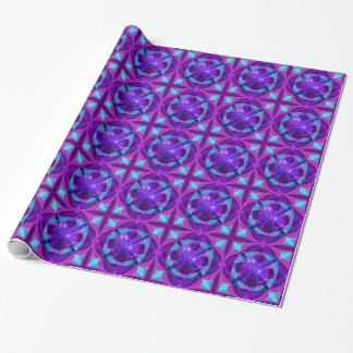 Cadeau Papier d'emballage de mandala rose et pourpre