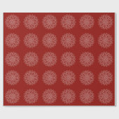 Cadeau Papier d'emballage de mandala - rouge-foncé (Plat)