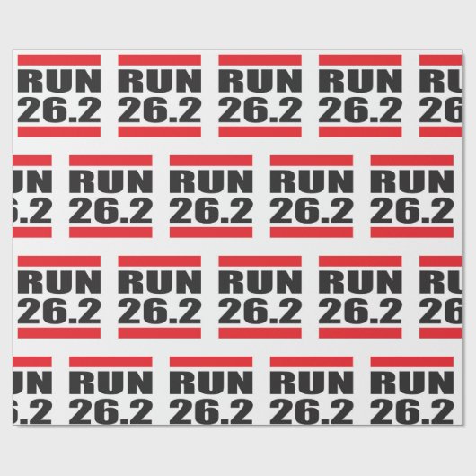 Cadeau Papier d'emballage de marathon (Plat)