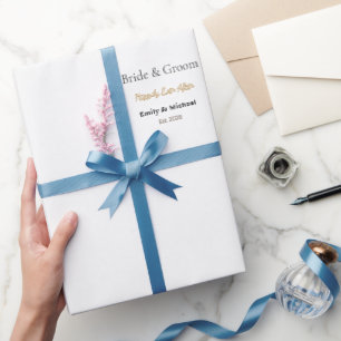 Cadeau Papier d'emballage de mariage de luxe Papier mat