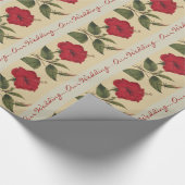 Cadeau Papier d'emballage de mariage floral (Coin)