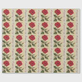 Cadeau Papier d'emballage de mariage floral (Plat)