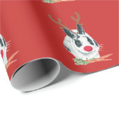 Cadeau Papier d'emballage de Marlon Bundo Rudolph (Coin rond)