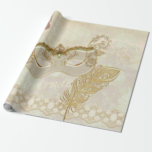 Cadeau Papier d'emballage de mascarade élégante