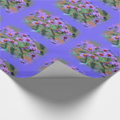 Cadeau papier d'emballage de masques violets (Coin)