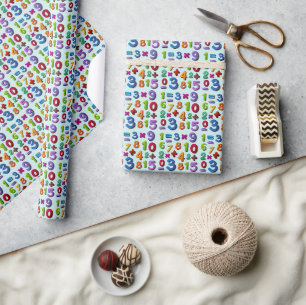 Cadeau Papier d'emballage de mathématicien