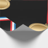 Cadeau Papier d'emballage de médaille d'or (Coin)