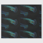 Cadeau Papier d'emballage de méduse électrique (Plat)