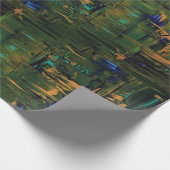 Cadeau Papier d'emballage de miroitement vert (Coin)