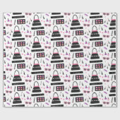 Cadeau Papier d'emballage de mode de maquillage de filles (Plat)