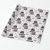 Cadeau Papier d'emballage de mode de maquillage de filles (Déroulé)