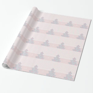 Cadeau Papier d'emballage de monogramme de vacances de