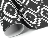 Cadeau Papier d'emballage de motif de Boho (Coin rond)
