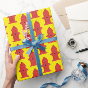 Cadeau Papier d'emballage de motif de bouche d'incendie