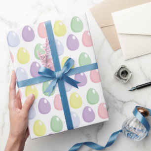 Cadeau Papier d'emballage de motif d'oeufs de pâques