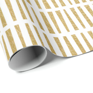 Cadeau Papier d'emballage de motif géométrique de feuil