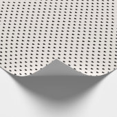 Cadeau Papier d'emballage de motif noir de coeurs (Coin)