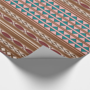 Cadeau Papier d'emballage de motif occidental rustique