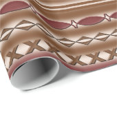 Cadeau Papier d'emballage de motif occidental rustique (Coin rond)