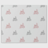 Cadeau papier d'emballage de moto (Plat)