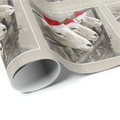 Cadeau Papier d'emballage de moutons de vacances (Coin rond)