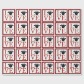 Cadeau Papier d'emballage de moutons du Valais Blacknose (Plat)