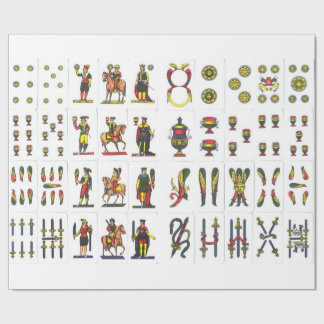 Cadeau Papier d'emballage de Napoletane de carte