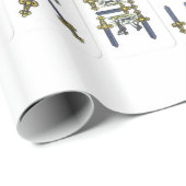 Cadeau Papier d'emballage de Napoletane de carte (Coin rond)