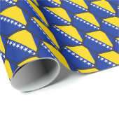 Cadeau Papier d'emballage de nid d'abeilles de drapeau de (Coin rond)