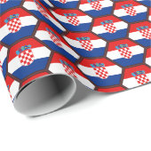 Cadeau Papier d'emballage de nid d'abeilles de drapeau de (Coin rond)