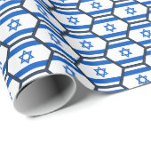 Cadeau Papier d'emballage de nid d'abeilles de drapeau de (Coin rond)