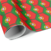 Cadeau Papier d'emballage de nid d'abeilles de drapeau du (Coin rond)