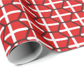 Cadeau Papier d'emballage de nid d'abeilles de drapeau du (Coin rond)