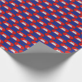 Cadeau Papier d'emballage de nid d'abeilles de drapeau du (Coin)