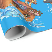 Cadeau Papier d'emballage de Noé (Coin rond)