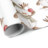 Cadeau Papier d'emballage de Noël (Coin rond)