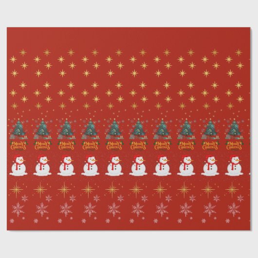 Cadeau Papier d'emballage de Noël (Plat)