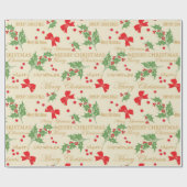 Cadeau papier d'emballage de noël (Plat)