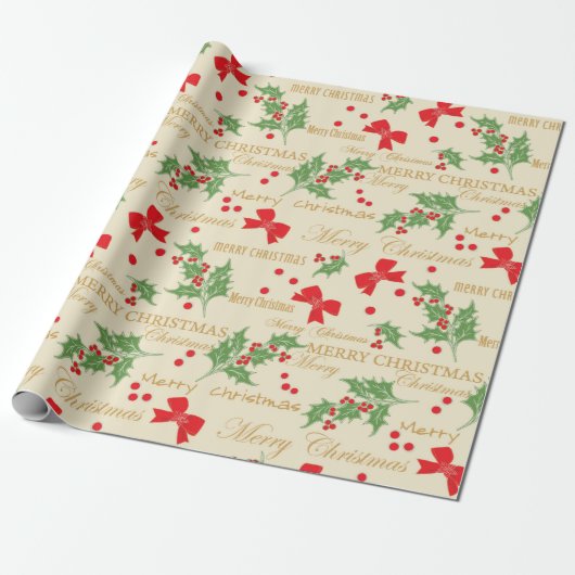 Cadeau papier d'emballage de noël (Déroulé)