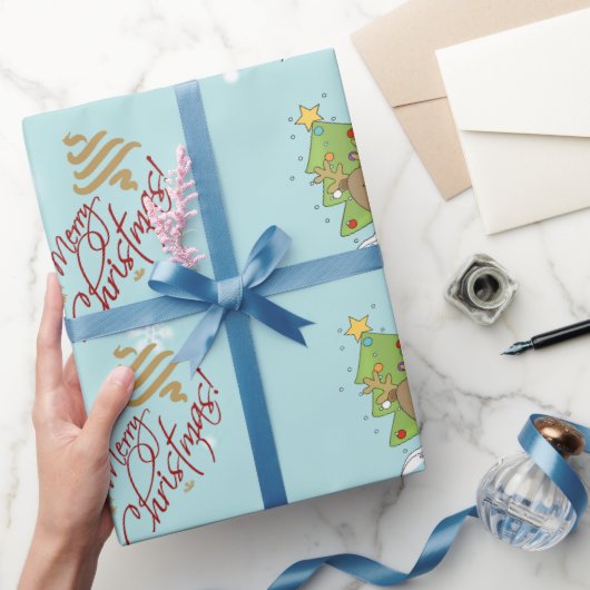 Cadeau Papier d'emballage de Noël. (Cadeaux)