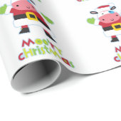 Cadeau Papier d'emballage de Noël (Coin rond)