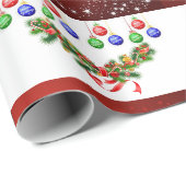 Cadeau Papier d'emballage de Noël (Coin rond)