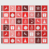 Cadeau papier d'emballage de Noël (Plat)