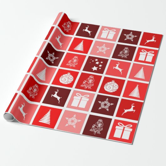 Cadeau papier d'emballage de Noël (Déroulé)