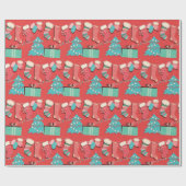 Cadeau Papier d'emballage de Noël (Plat)