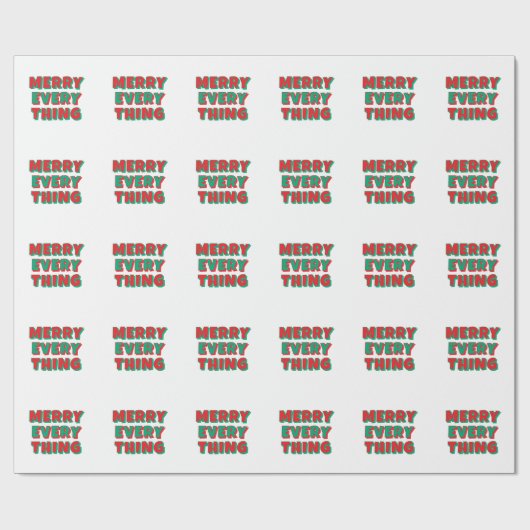 Cadeau Papier d'emballage de Noël (Plat)