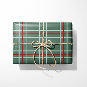 Cadeau Papier d'emballage de Noël à carreaux vintage - Sa