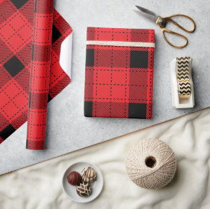 Cadeau Papier d'emballage de Noël à motif classique