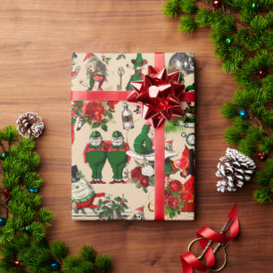 Cadeau Papier d'emballage de Noël Alice au Pays des Merve